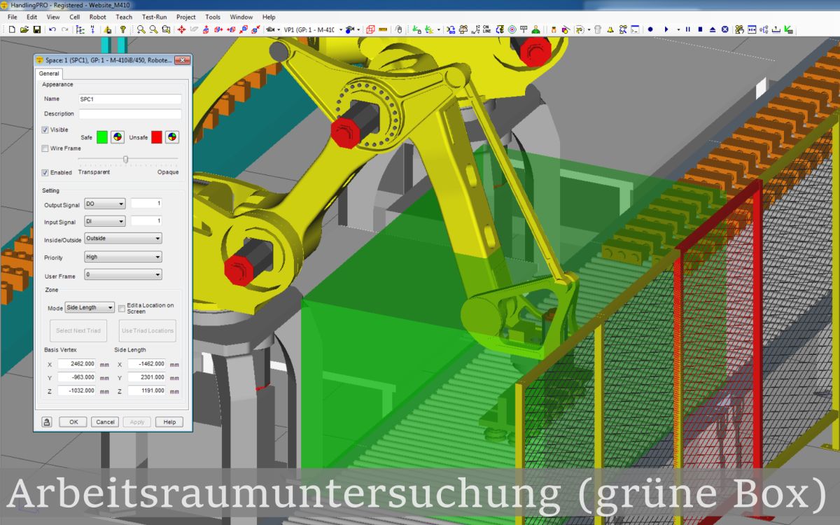 Fanuc DCS-Bereiche